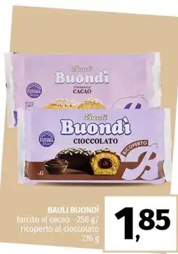 Pam BAULI BUONDÌ farcito al cacao - 258 g/ ricoperto al cioccolato offerta