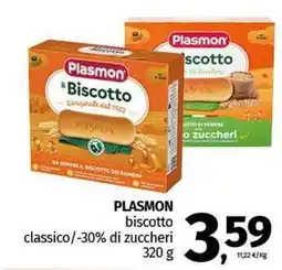 PLASMON biscotto classico/-30% di zuccheri