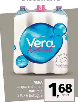 Pam VERA acqua minerale naturale offerta