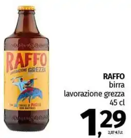 Pam RAFFO birra lavorazione grezza offerta