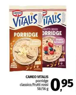 Pam CAMEO VITALIS porridge classico/frutti rossi offerta