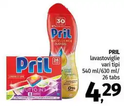 Pam PRIL lavastoviglie vari tipi offerta
