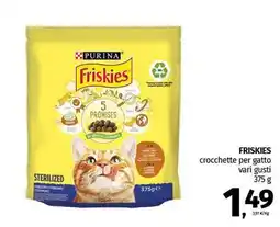 Pam FRISKIES crocchette per gatto vari gusti offerta