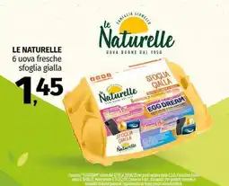 Pam LE NATURELLE 6 uova fresche sfoglia gialla offerta