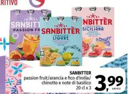 Pam SANBITTER passion fruit/arancia e fico d'india/ chinotto e note di basilico offerta