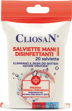 MD Discount 20 SALVIETTE MANI DISINFETTANTI offerta