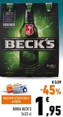 Conad Birra beck's offerta