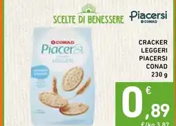 Spazio Conad Cracker leggeri piacersi conad offerta