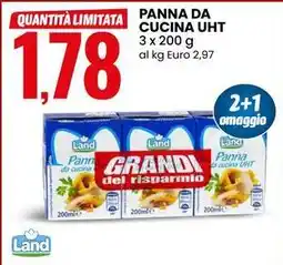 Eurospin Panna da cucina UHT Land offerta