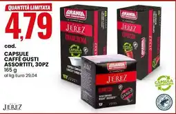 Eurospin Capsule caffè gusti assortiti, 30pz JEREZ offerta