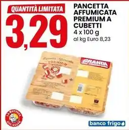 Eurospin Pancetta affumicata premium a cubetti offerta