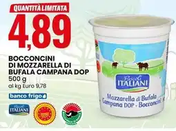 Eurospin Bocconcini di mozzarella di bufala campana DOP Pascoli ITALIANI offerta