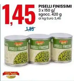 Eurospin Piselli finissimi Delizie Sole offerta