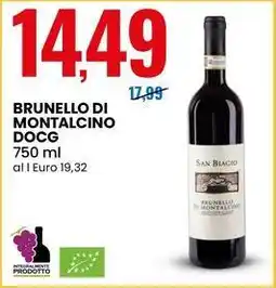 Eurospin Brunello di montalcino DOCG offerta