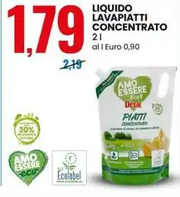 Liquido lavapiatti concentrato AMO ESSERE eco