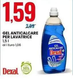 Eurospin Gel anticalcare per lavatrice Dexal offerta