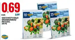 Eurospin Sacchetti gelo grandi/medi/ piccoli SISTEMA Casa offerta