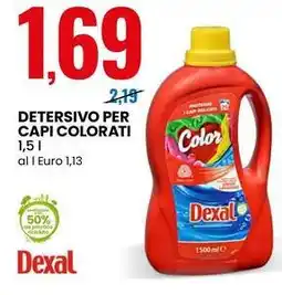 Eurospin Detersivo per capi colorati Dexal offerta