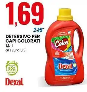 Eurospin Detersivo per capi colorati Dexal offerta