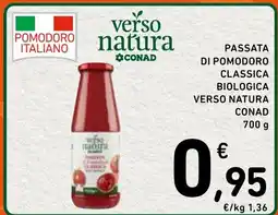 Spazio Conad Passata di pomodoro classica biologica verso natura conad offerta