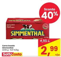 Eurospar Carne lessata Simmenthal offerta