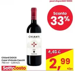 Eurospar Chianti DOCG Casa Vinicola Cecchi offerta