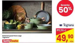 Eurospar Batteria 8 pezzi Stone sage Tognana offerta