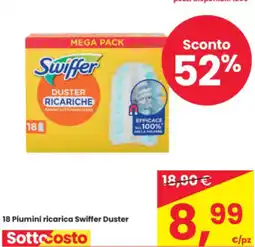 Eurospar 18 Piumini ricarica Swiffer Duster offerta