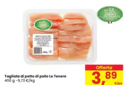 Eurospar Tagliata di petto di pollo Le Tenere offerta