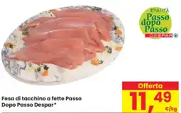 Eurospar Fesa di tacchino a fette Passo Dopo Passo Despar offerta