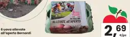 Eurospar 6 uova allevate all'aperto Bernardi offerta