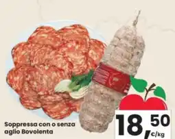 Eurospar Soppressa con o senza aglio Bovolenta offerta