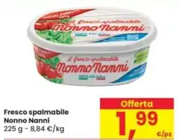 Eurospar Fresco spalmabile Nonno Nanni offerta