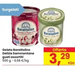 Eurospar Gelato Barattolino Delizie Sammontana gusti assortiti offerta