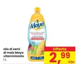 Eurospar olio di semi di mais Maya vitaminizzato offerta