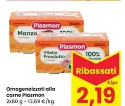 Eurospar Omogeneizzati alla carne Plasmon offerta