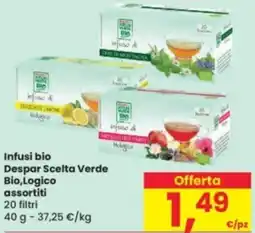 Eurospar Infusi bio Despar Scelta Verde Bio,Logico assortiti offerta