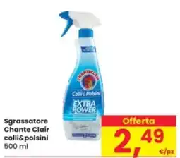Eurospar Sgrassatore Chante Clair colli&polsini offerta