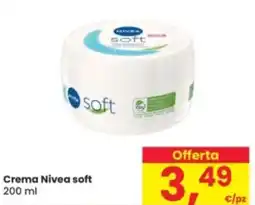Eurospar Crema Nivea soft offerta