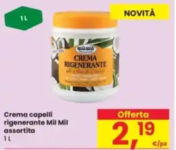 Crema capelli rigenerante Mil Mil assortita