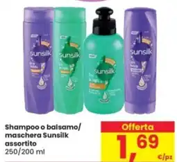 Eurospar Shampoo o balsamo/ maschera Sunsilk assortito offerta