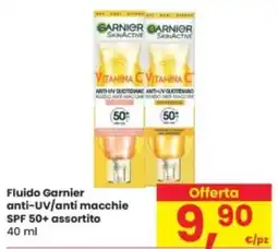 Eurospar Fluido Garnier anti-UV/anti macchie SPF 50+ assortito offerta