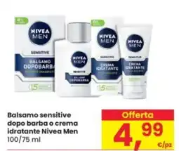 Eurospar Balsamo sensitive dopo barba o crema idratante Nivea Men offerta