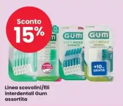 Eurospar Linea scovolini/fili interdentali Gum assortita offerta