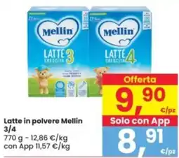 Eurospar Latte in polvere Mellin 3/4 offerta
