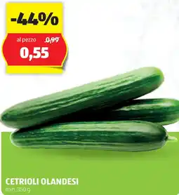 ALDI Cetrioli olandesi offerta