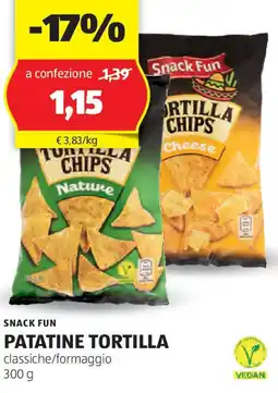 ALDI Snack fun patatine tortilla offerta