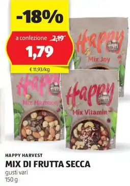ALDI Happy harvest mix di frutta secca offerta