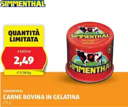 ALDI Simmenthal carne bovina in gelatina offerta