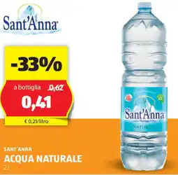 ALDI Sant'anna acqua naturale offerta